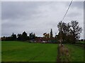 House on Ockeridge Lane from a field