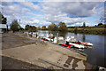 Thames path at Radley College Boathouse