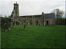 SE8564 : Wharram Percy church by T  Eyre