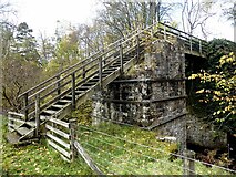 NY6951 : Footbridge over the Barhaugh Burn by Oliver Dixon