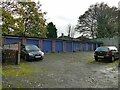 Car park and garages at the end of Houghley Close