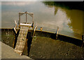 Sluice in the overflow weir, Newmillerdam