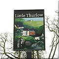 TL6751 : Little Thurlow village sign by Adrian S Pye