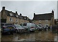 Parked cars near Eynsham Parish Church