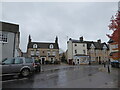 Looking from the war memorial towards the High Street