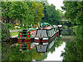 Moorings and boatyard near Newbridge in Wolverhampton