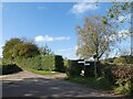 Road junction near Meadow Mere