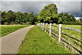 Fountains Abbey: On the path down to the abbey 2