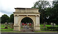TF4959 : War Memorial cemetery gate, Wainfleet All Saints by JThomas