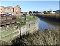 Former canal basin lock entrance on River Parrett