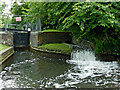 SJ9001 : Canal lock overflow near Aldersley Junction, Wolverhampton by Roger  D Kidd