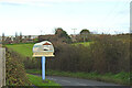 TG3135 : Mundesley village entrance sign at Stow Hill by Adrian S Pye