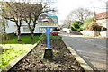 TG3136 : Mundesley village sign near Gold Park by Adrian S Pye