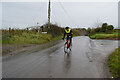H3662 : Cyclist on a wet road, Aghlisk by Kenneth  Allen