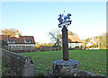 TM0288 : Quidenham village sign by Adrian S Pye