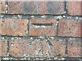 Benchmark on Railway Bridge, Station Road, Gateside