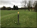 Public footpath crossing Chipping Sodbury golf course