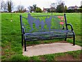 Seat in Stourport War Memorial Park, Lower Lickhill Road, Stourport-on-Severn, Worcs