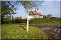 Sign post on Common Hill