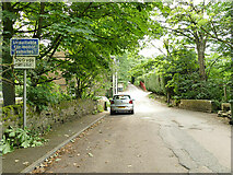 SE1125 : Badger Lane below Hipperholme by Stephen Craven