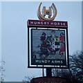 The sign of the Mundy Arms