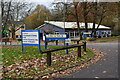 Direction signs at Tatchbury Mount