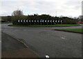 Roundabout near Coychurch Crematorium