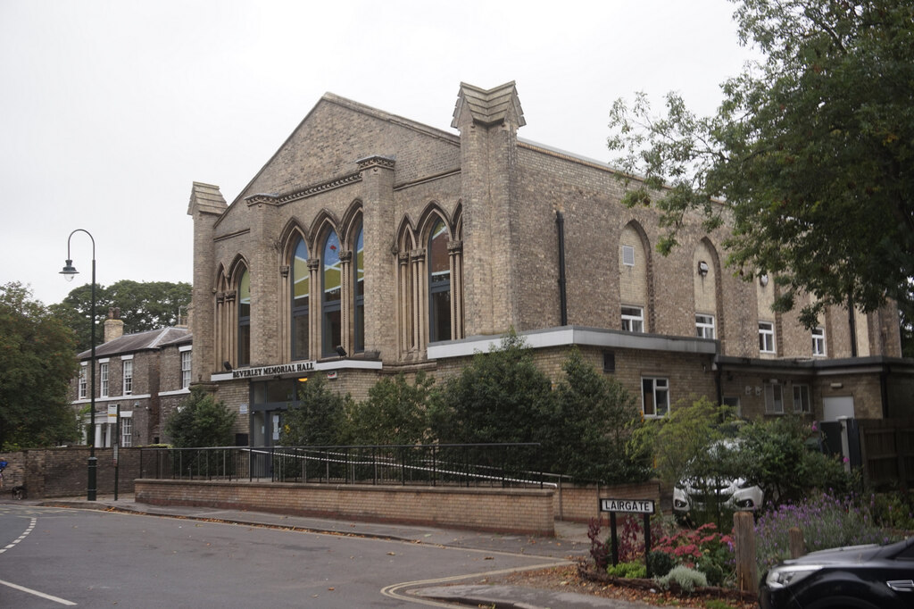 Beverley Memorial Hall on Lairgate,... © Ian S :: Geograph Britain and ...