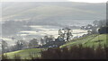 Frosty morning over the Dane Valley as seen from above Lower Nabbs Farm