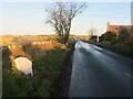 Old milestone on B940