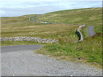 SD7788 : The Pennine Bridleway joining the Garsdale to Dent Station road by Dave Kelly