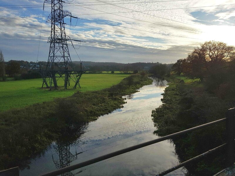 River Colne from Ebury Way, Watford © Nigel Cox :: Geograph Britain and ...