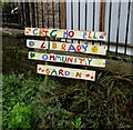 Colourful Crickhowell Library Community Garden name