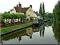 Canal and Bird in Hand near Stourport in Worcestershire