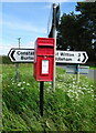 Elizabeth II postbox on West Moor Lane, Hutton Hill