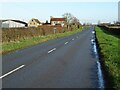 The B4211 passing Bayliss Farm