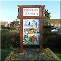 Hopton-on-Sea village sign