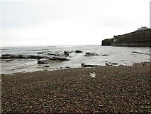 NZ3671 : Pebble Beach, Brown's Bay, Whitley Bay by Geoff Holland