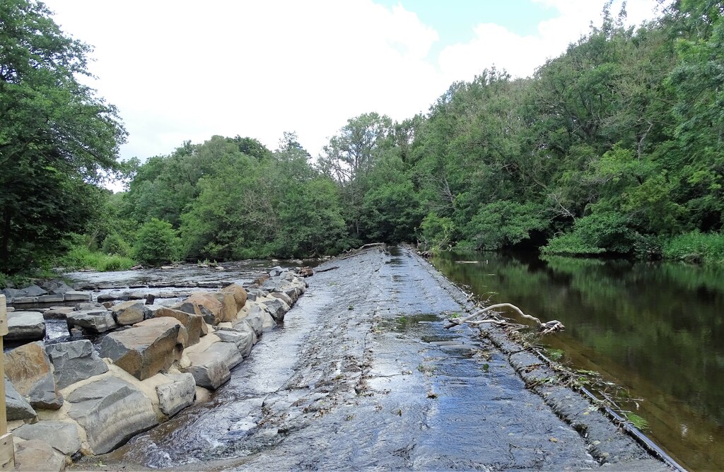 Big weir on the River Derwent © Robert Graham :: Geograph Britain and ...