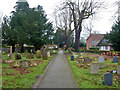 Churchyard path, Great Finborough