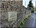 Turner Hey Smithy Cottages wall plaque, Furness Vale, High Peak, Derbyshire