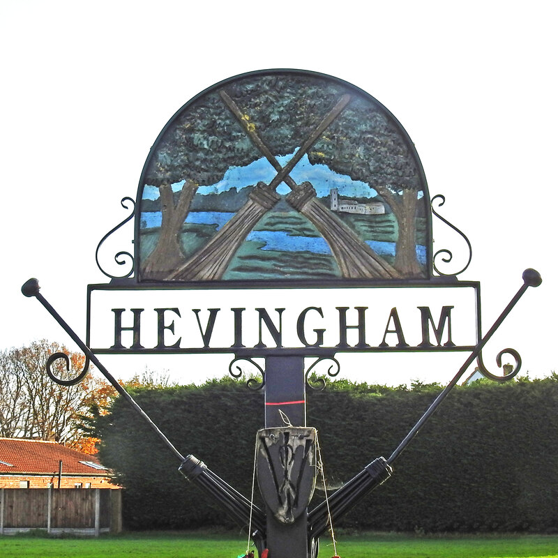 Hevingham village sign © Adrian S Pye :: Geograph Britain and Ireland