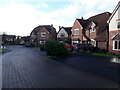 Houses around the end of Cottage Drive