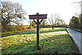 TG1037 : Hempstead village sign by Adrian S Pye