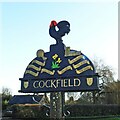 Cockfield village sign