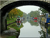 SJ8512 : Canal at Tavern Bridge near Wheaton Aston in Staffordshire by Roger  D Kidd