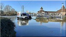 SP5076 : Rugby Floods Christmas 2020-River Avon by Ian Rob