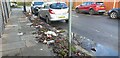 TQ2996 : Rubbish left at Roadside, Oakwood, London N14 by Christine Matthews