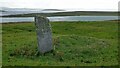 NF9180 : Cladh Maolrithe standing stone and earthwork building by Sandy Gerrard