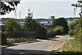 Raeburn Road South and entrance to the sewage treatment works